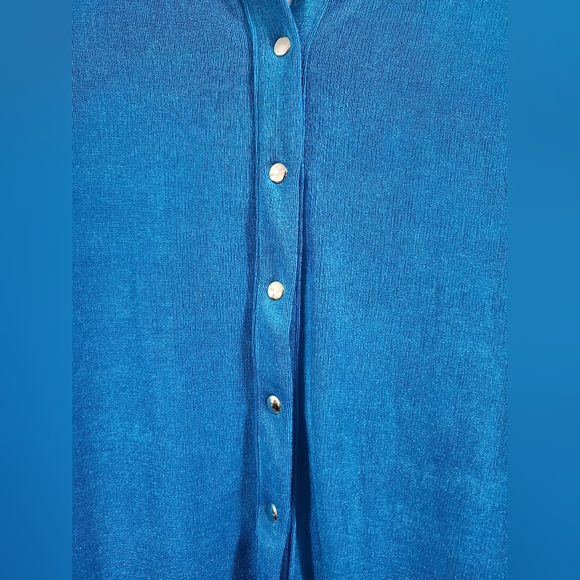 PRINCESS POLLY Elody long sleeve mini dress, cobalt blue, size 2, spring - Picture 10 of 10